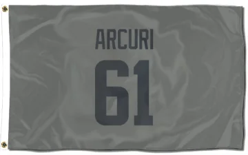 AJ Arcuri Los Angeles Rams  Flag (3 X 5) - Gray