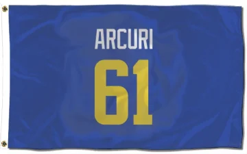 AJ Arcuri Los Angeles Rams  Flag (3 X 5) - Royal