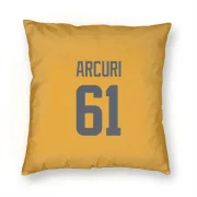 AJ Arcuri Los Angeles Rams  Pillow Cover (18 X 18) - Gold