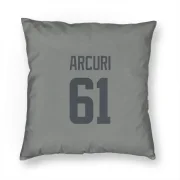 AJ Arcuri Los Angeles Rams  Pillow Cover (18 X 18) - Gray