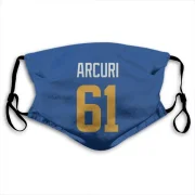 AJ Arcuri Los Angeles Rams   Royal  Face Mask - Gold