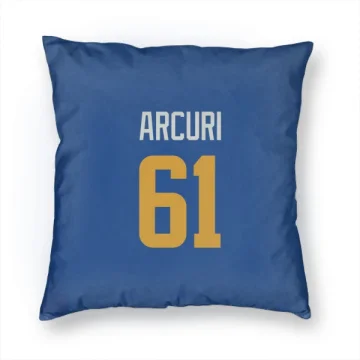 AJ Arcuri Los Angeles Rams   Royal  Pillow Cover (18 X 18) - Gold