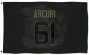 AJ Arcuri Los Angeles Rams  Service Flag (3 X 5) - Black