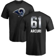 AJ Arcuri Men's Los Angeles Rams Midnight Mascot T-Shirt - Black