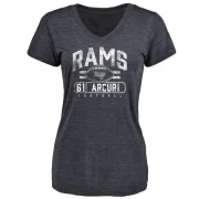 AJ Arcuri Women's Los Angeles Rams Flanker T-Shirt - Navy