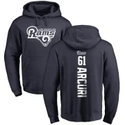 AJ Arcuri Youth Los Angeles Rams Pro Line Backer Pullover Hoodie Navy