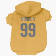 Aaron Donald Los Angeles Rams  Dog & Cat Pet Hoodie - Gold