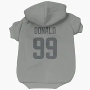 Aaron Donald Los Angeles Rams  Dog & Cat Pet Hoodie - Gray