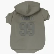 Aaron Donald Los Angeles Rams  Dog & Cat Pet Hoodie - Olive