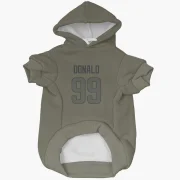 Aaron Donald Los Angeles Rams  Dog & Cat Pet Hoodie - Olive