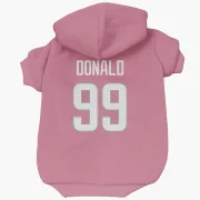 Aaron Donald Los Angeles Rams  Dog & Cat Pet Hoodie - Pink