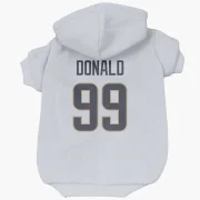 Aaron Donald Los Angeles Rams  Dog & Cat Pet Hoodie - White