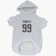 Aaron Donald Los Angeles Rams  Dog & Cat Pet Hoodie - White