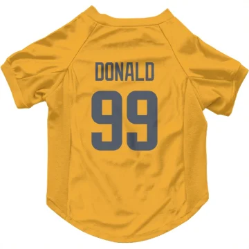 Aaron Donald Los Angeles Rams  Dog & Cat Pet Jersey - Gold