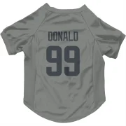 Aaron Donald Los Angeles Rams  Dog & Cat Pet Jersey - Gray