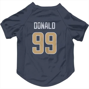 Aaron Donald Los Angeles Rams  Dog & Cat Pet Jersey - Navy