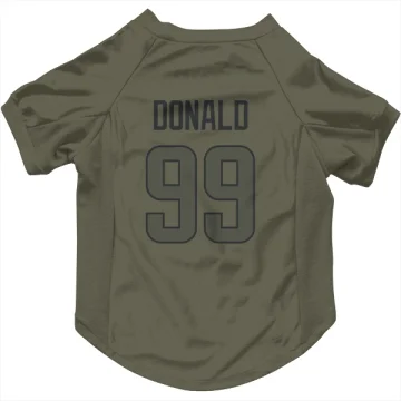 Aaron Donald Los Angeles Rams  Dog & Cat Pet Jersey - Olive