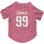 Aaron Donald Los Angeles Rams  Dog & Cat Pet Jersey - Pink