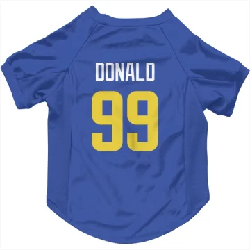 Aaron Donald Los Angeles Rams  Dog & Cat Pet Jersey - Royal