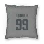 Aaron Donald Los Angeles Rams  Pillow Cover (18 X 18) - Gray