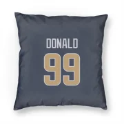 Aaron Donald Los Angeles Rams  Pillow Cover (18 X 18) - Navy