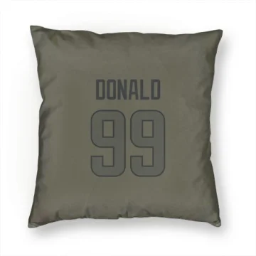 Aaron Donald Los Angeles Rams  Pillow Cover (18 X 18) - Olive