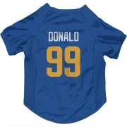 Aaron Donald Los Angeles Rams Royal  Dog & Cat Pet Jersey - Gold