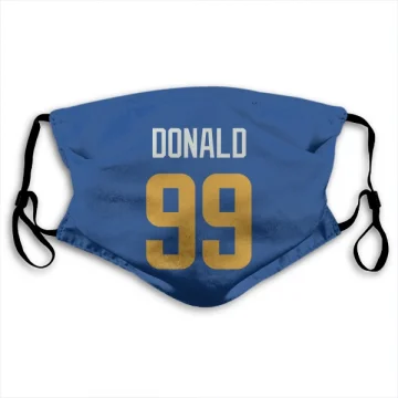 Aaron Donald Los Angeles Rams Royal  Face Mask - Gold