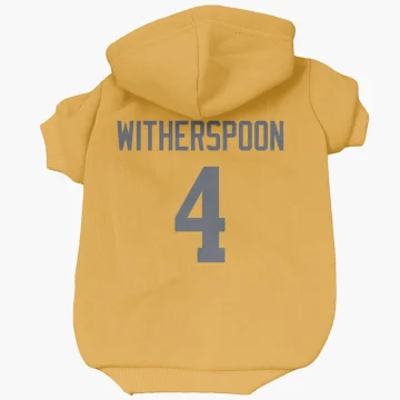 Ahkello Witherspoon Los Angeles Rams  Dog & Cat Pet Hoodie - Gold