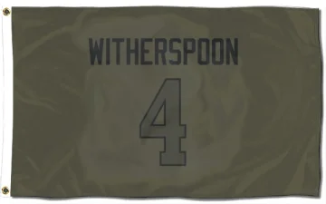 Ahkello Witherspoon Los Angeles Rams  Flag (3 X 5) - Olive