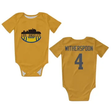 Ahkello Witherspoon Los Angeles Rams  Infant & Newborn Bodysuit - Gold