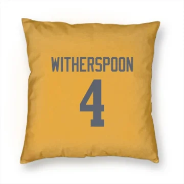 Ahkello Witherspoon Los Angeles Rams  Pillow Cover (18 X 18) - Gold