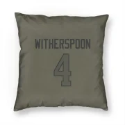 Ahkello Witherspoon Los Angeles Rams  Pillow Cover (18 X 18) - Olive