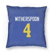 Ahkello Witherspoon Los Angeles Rams  Pillow Cover (18 X 18) - Royal