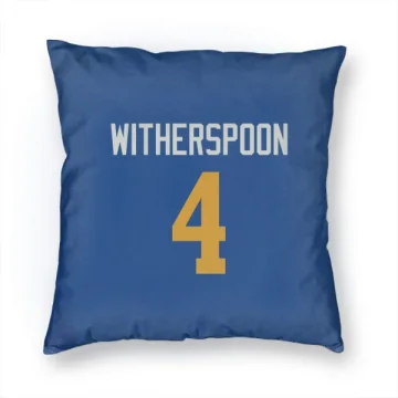 Ahkello Witherspoon Los Angeles Rams   Royal  Pillow Cover (18 X 18) - Gold