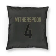 Ahkello Witherspoon Los Angeles Rams  Service Pillow Cover (18 X 18) - Black