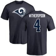 Ahkello Witherspoon Men's Los Angeles Rams Logo T-Shirt - Navy