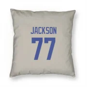 Alaric Jackson Los Angeles Rams   Bone Pillow Cover (18 X 18)