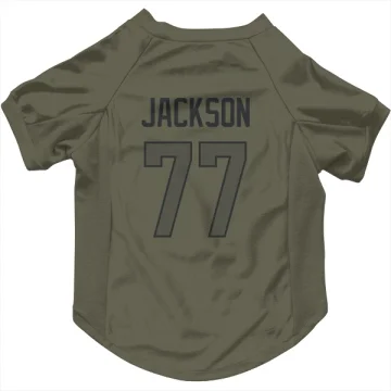 Alaric Jackson Los Angeles Rams  Dog & Cat Pet Jersey - Olive