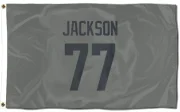 Alaric Jackson Los Angeles Rams  Flag (3 X 5) - Gray