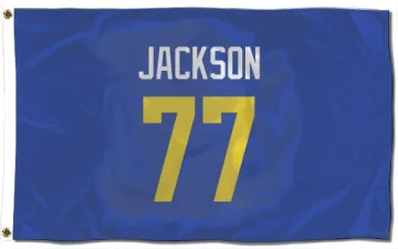 Alaric Jackson Los Angeles Rams  Flag (3 X 5) - Royal