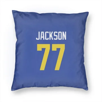 Alaric Jackson Los Angeles Rams  Pillow Cover (18 X 18) - Royal