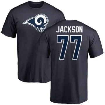 Alaric Jackson Men's Los Angeles Rams Logo T-Shirt - Navy