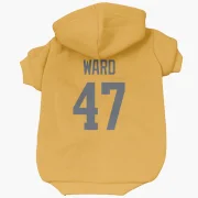 Alex Ward Los Angeles Rams  Dog & Cat Pet Hoodie - Gold