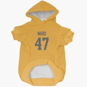 Alex Ward Los Angeles Rams  Dog & Cat Pet Hoodie - Gold