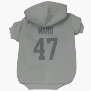 Alex Ward Los Angeles Rams  Dog & Cat Pet Hoodie - Gray