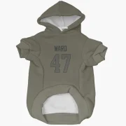 Alex Ward Los Angeles Rams  Dog & Cat Pet Hoodie - Olive