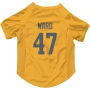 Alex Ward Los Angeles Rams  Dog & Cat Pet Jersey - Gold