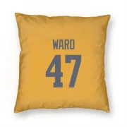 Alex Ward Los Angeles Rams  Pillow Cover (18 X 18) - Gold