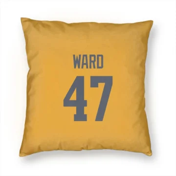 Alex Ward Los Angeles Rams  Pillow Cover (18 X 18) - Gold